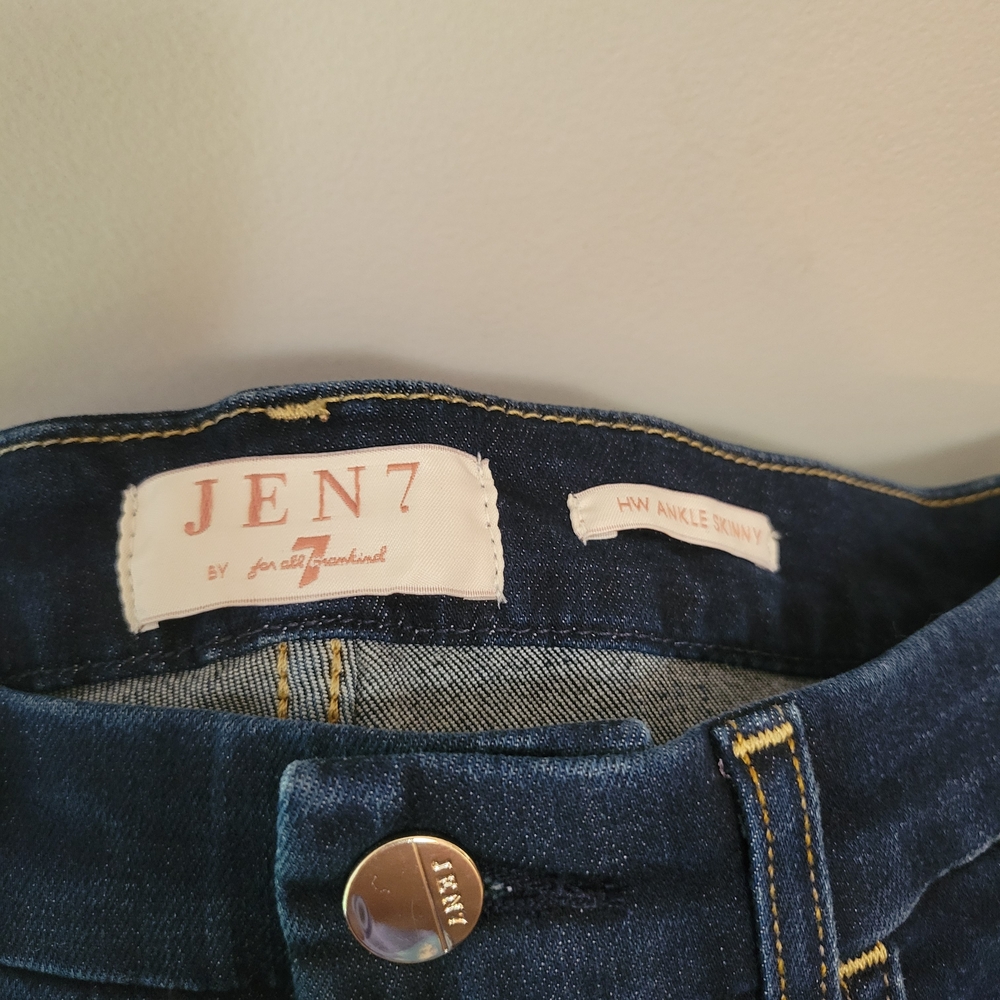 JEN7 By 7 For All Mankind Women's HW Ankle Skinny Jean - Picture 5 of 6
